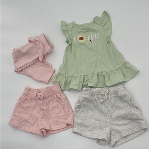 Garanimals 5 colorful tops/pant and shorts bundle sale!